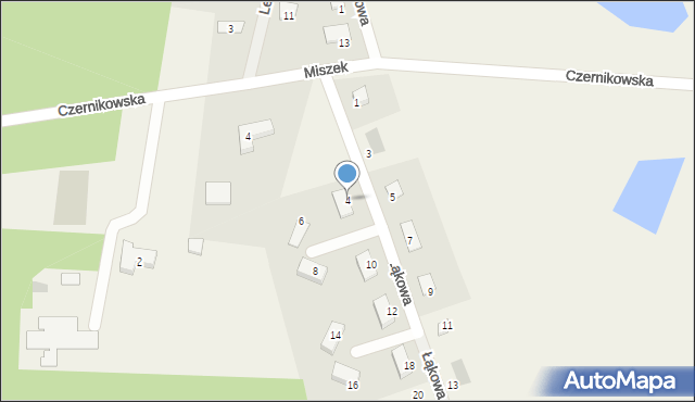 Sąsieczno, Łąkowa, 4, mapa Sąsieczno