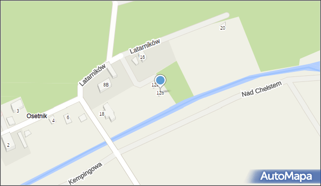 Sasino, Latarników, 12b, mapa Sasino