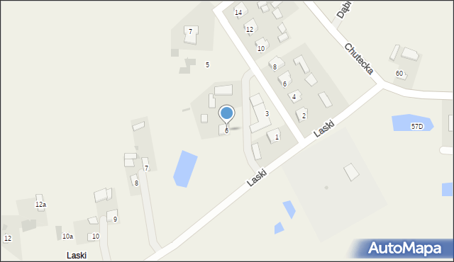Sawin, Laski, 6, mapa Sawin