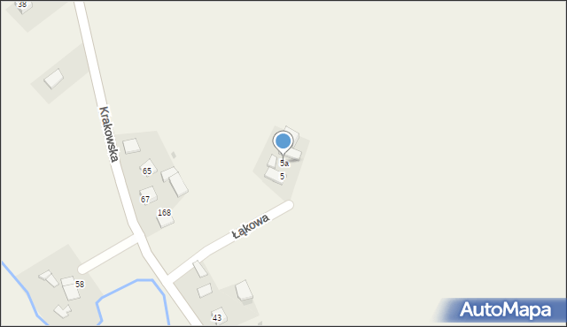 Sieciechowice, Łąkowa, 5a, mapa Sieciechowice