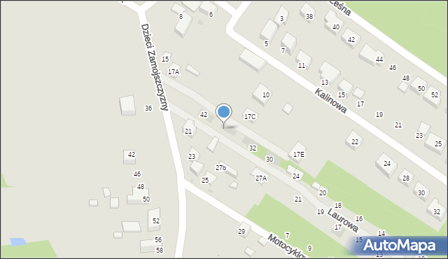 Siedlce, Laurowa, 38, mapa Siedlce