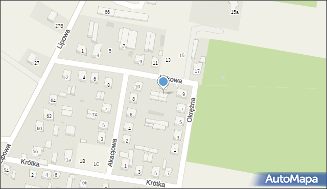 Siedlec, Łąkowa, 10, mapa Siedlec