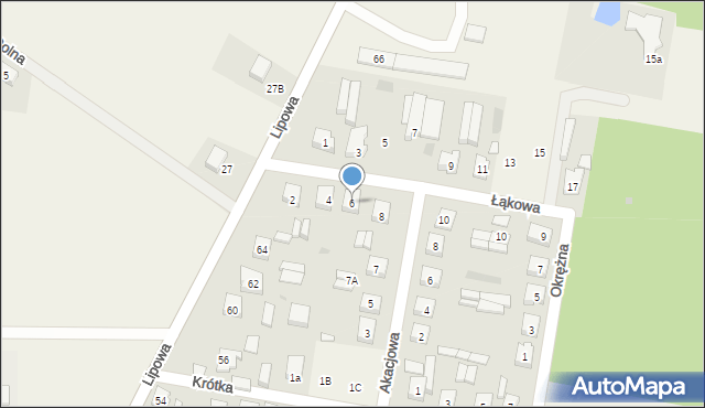 Siedlec, Łąkowa, 6, mapa Siedlec