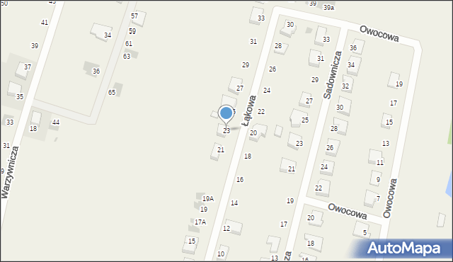 Sierakowo, Łąkowa, 23, mapa Sierakowo