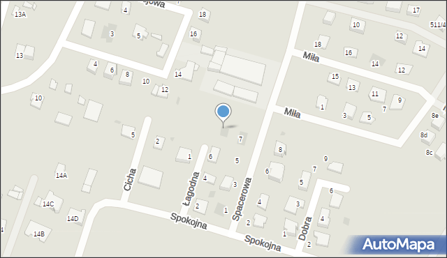 Sierpc, Łagodna, 8, mapa Sierpc