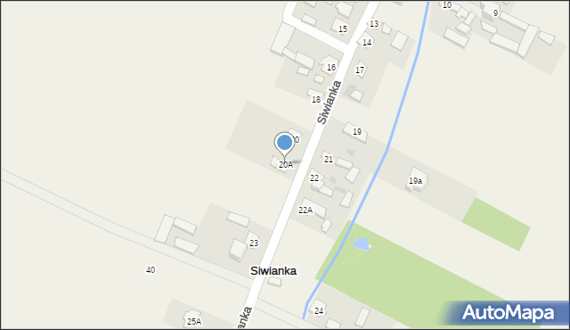 Siwianka, Lawendowa, 67, mapa Siwianka