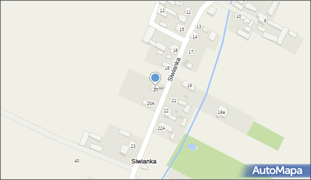 Siwianka, Lawendowa, 69, mapa Siwianka