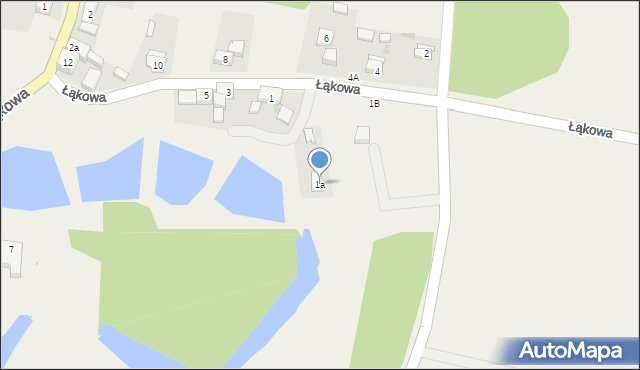 Skałka, Łąkowa, 1a, mapa Skałka