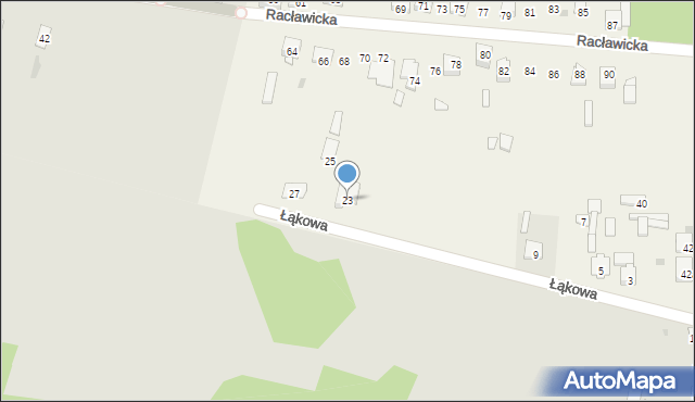 Skarżysko Kościelne, Łąkowa, 23, mapa Skarżysko Kościelne