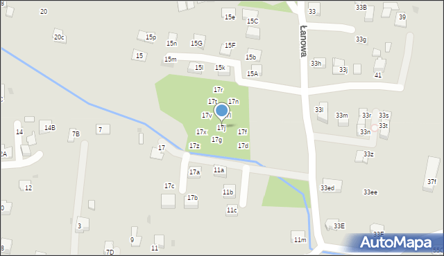 Skawina, Łanowa, 17j, mapa Skawina