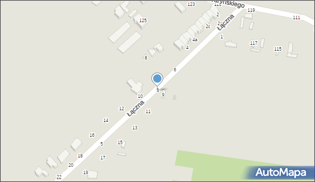 Skierniewice, Łączna, 3, mapa Skierniewic