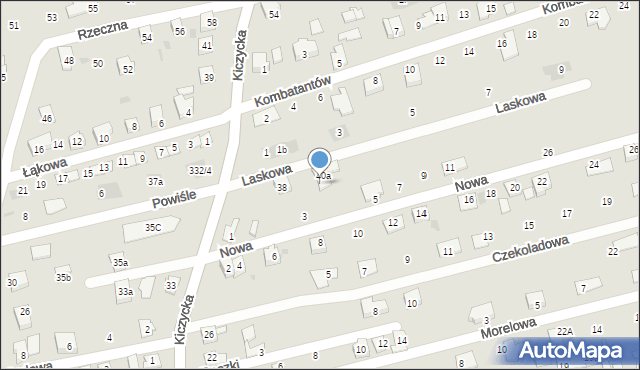 Skoczów, Laskowa, 6, mapa Skoczów