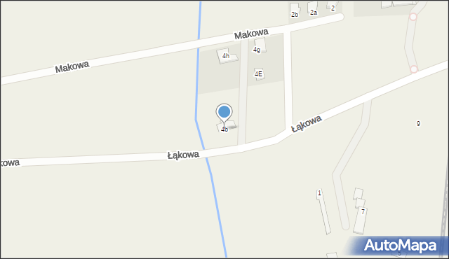 Skoroszyce, Łąkowa, 4b, mapa Skoroszyce