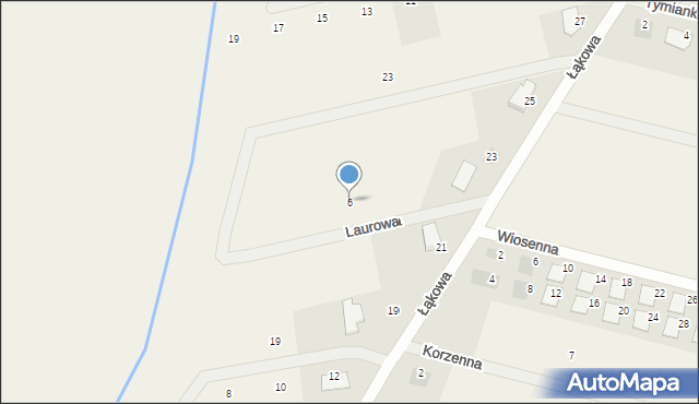 Skowarcz, Laurowa, 6, mapa Skowarcz