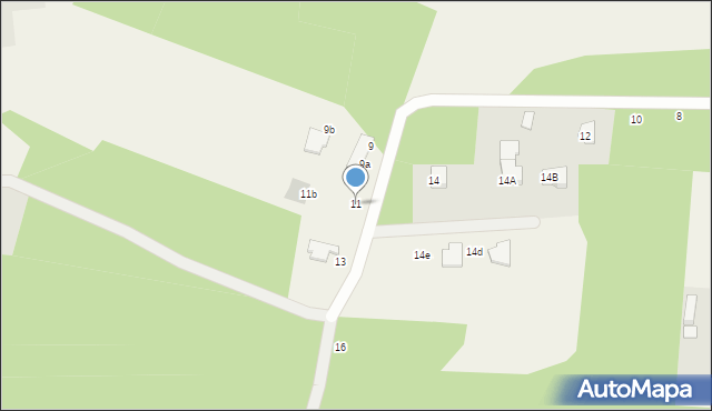 Skrzeszew, Łączna, 11, mapa Skrzeszew