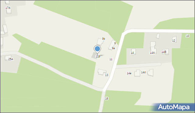 Skrzeszew, Łączna, 11b, mapa Skrzeszew