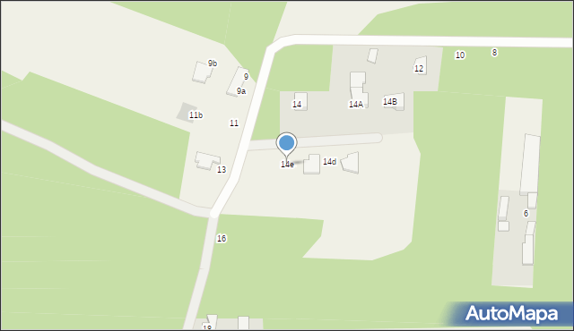 Skrzeszew, Łączna, 14e, mapa Skrzeszew