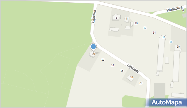 Skrzeszewo, Łąkowa, 10, mapa Skrzeszewo