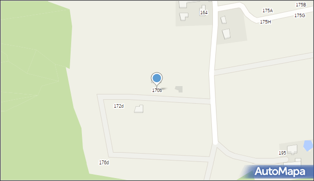 Skrzeszewo, Łąkowa, 170b, mapa Skrzeszewo