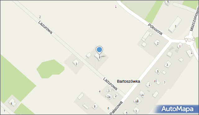 Skuły, Lazurowa, 4, mapa Skuły