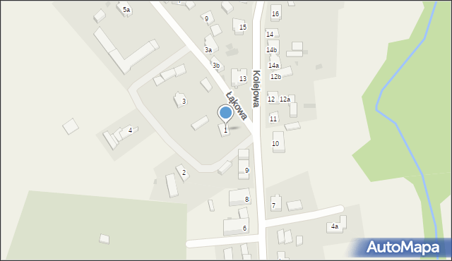 Sławoborze, Łąkowa, 1, mapa Sławoborze