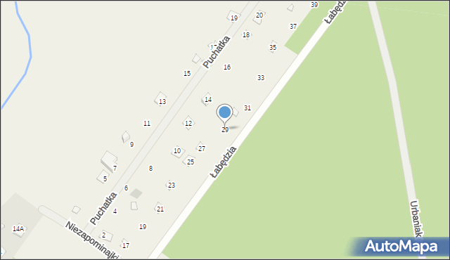 Słopsk, Łabędzia, 29, mapa Słopsk