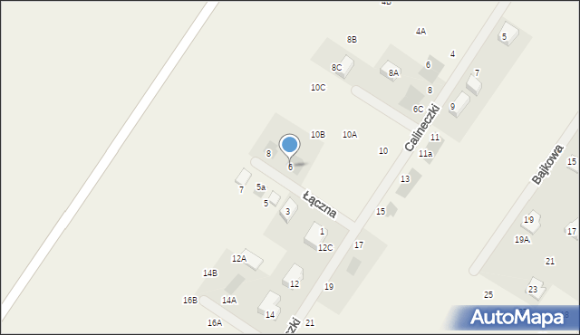 Słupno, Łączna, 6, mapa Słupno