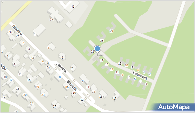 Słupsk, Laurowa, 19, mapa Słupska