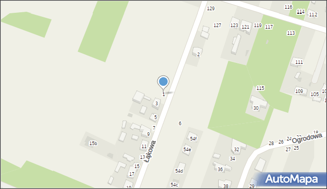 Smardzewice, Łąkowa, 1, mapa Smardzewice