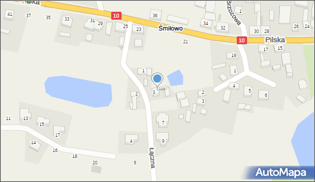 Śmiłowo, Łączna, 5, mapa Śmiłowo
