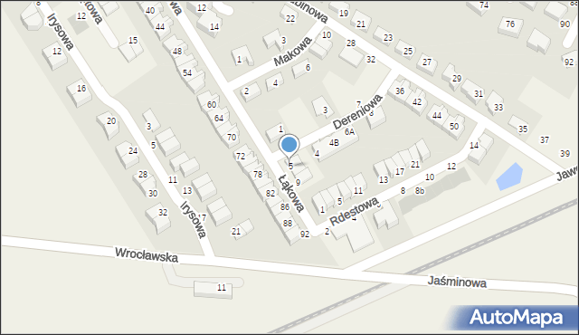 Smolec, Łąkowa, 5, mapa Smolec