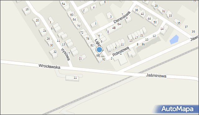 Smolec, Łąkowa, 90, mapa Smolec