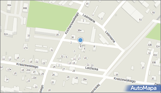 Sochaczew, Langiewicza Mariana, gen., 4, mapa Sochaczew