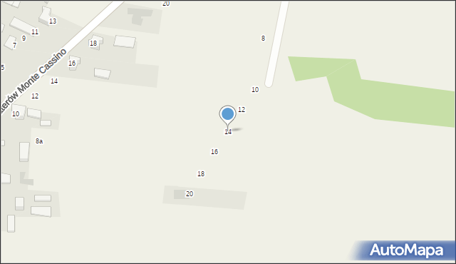 Sochonie, Łąkowa, 14, mapa Sochonie