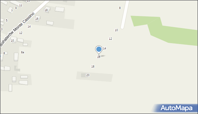 Sochonie, Łąkowa, 16, mapa Sochonie