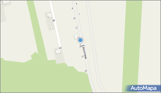 Sokolniki, Lazurowa, 16, mapa Sokolniki