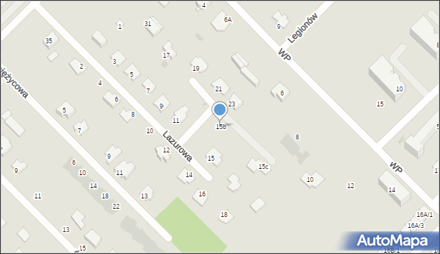 Sokołów Podlaski, Lazurowa, 15b, mapa Sokołów Podlaski