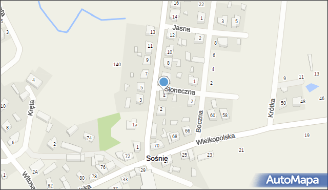 Sośnie, Lanca Jerzego, 4, mapa Sośnie