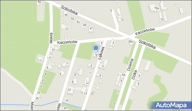 Sosnowiec, Łąkowa, 3, mapa Sosnowca