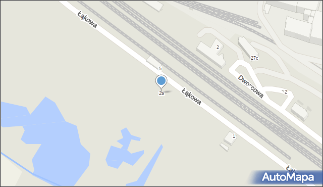 Środa Wielkopolska, Łąkowa, 2a, mapa Środa Wielkopolska