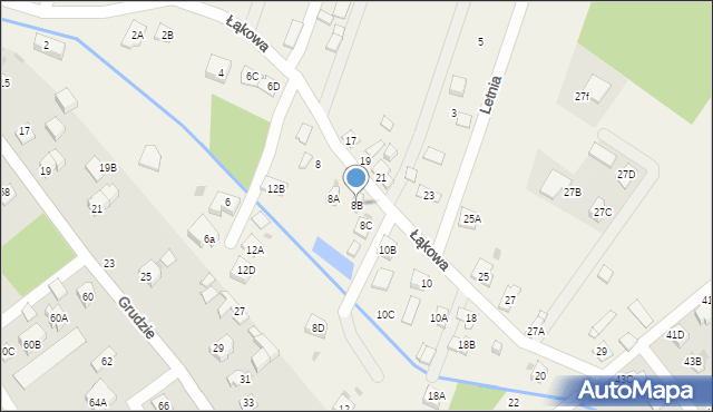 Stanisławów Drugi, Łąkowa, 8B, mapa Stanisławów Drugi