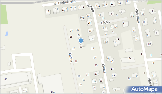 Stara Iwiczna, Ładna, 22, mapa Stara Iwiczna