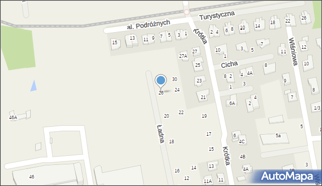 Stara Iwiczna, Ładna, 26, mapa Stara Iwiczna