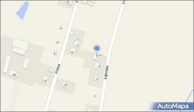 Stara Kiszewa, Łąkowa, 6, mapa Stara Kiszewa