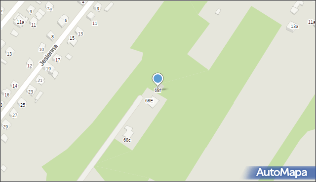 Starachowice, Łączna, 68f, mapa Starachowic