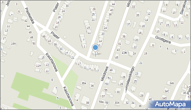 Starachowice, Langiewicza Mariana, gen., 2, mapa Starachowic