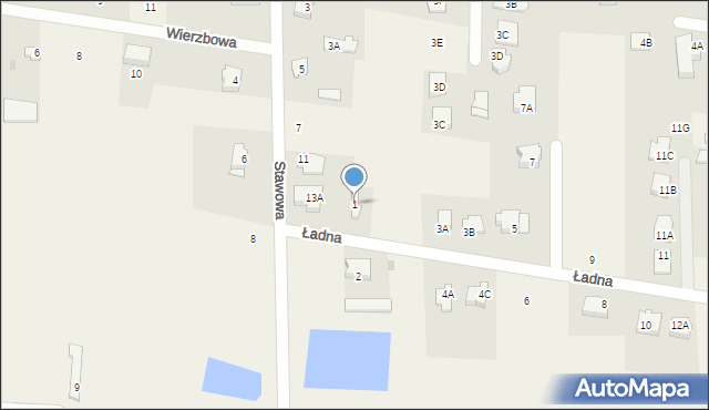 Stare Kupiski, Ładna, 1, mapa Stare Kupiski