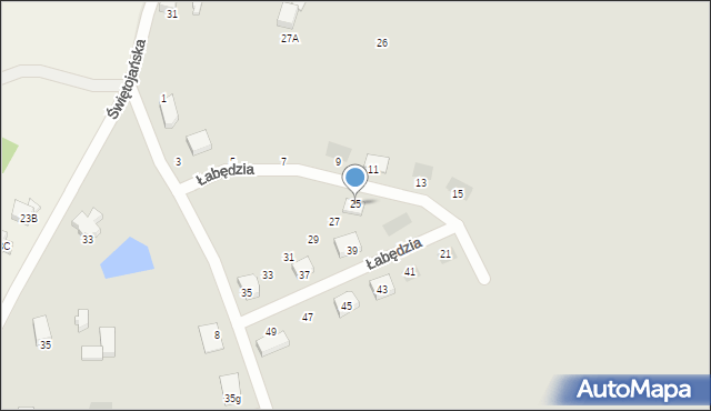 Starogard Gdański, Łabędzia, 25, mapa Starogard Gdański