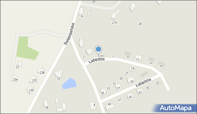 Starogard Gdański, Łabędzia, 5, mapa Starogard Gdański