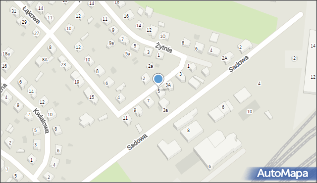 Starogard Gdański, Łąkowa, 5, mapa Starogard Gdański